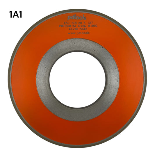 Diamond grinding wheel 1A1 300-20-5-127 D126 PREMIUM B1002