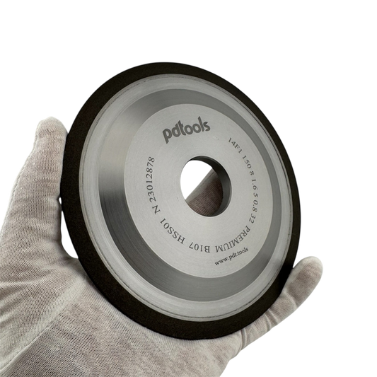 CBN grinding wheel 14F1 150 8 1.6 5 8 0.8 32 B107 PR for HSS circular saws