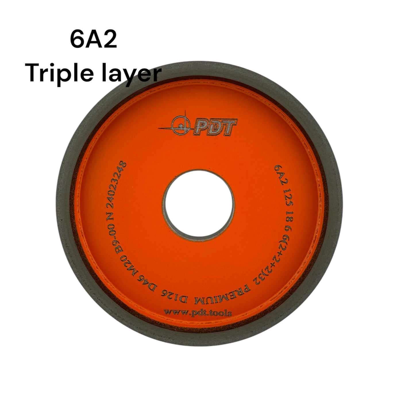 Diamond grinding wheel 6A2 125-6(2+2+2)-6-18-32 D126/D46/M20 PREMIUM B9-00
