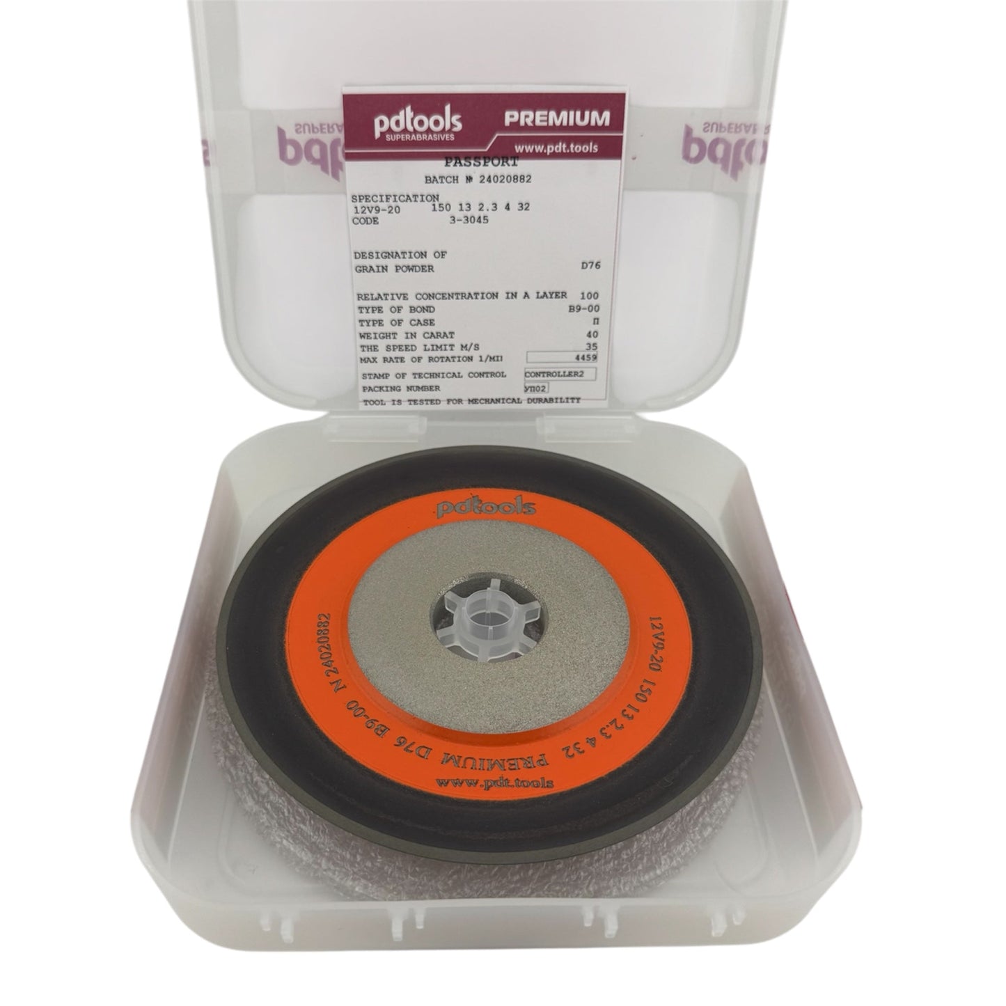Diamond grinding wheel 12V9-20 150-13-2.3-4-32 D76 PREMIUM B9-00