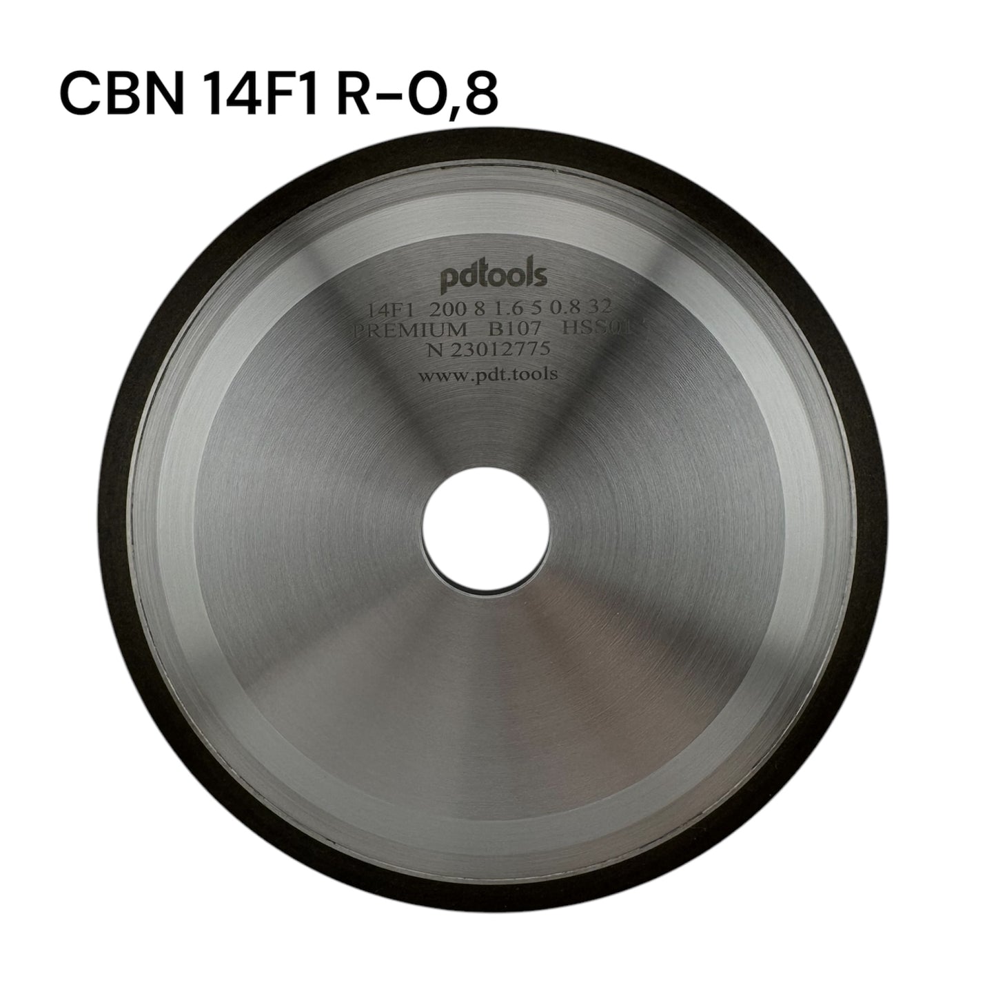 CBN grinding wheel 14F1 200 8 1.6 5 8 0.8 32 B107 PR for HSS circular saws