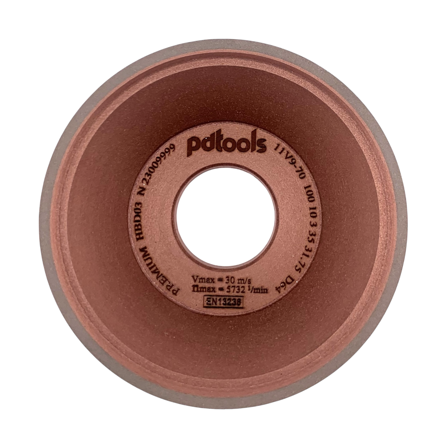 Diamond grinding wheel 11V9-70 100-10-3-35-20 D64 PREMIUM HBD03