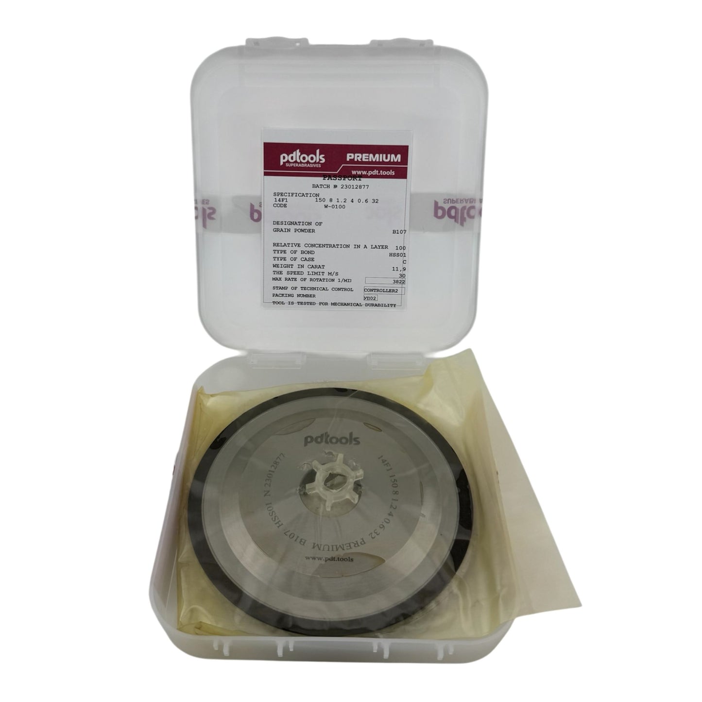 CBN grinding wheel 14F1 150 8 1.2 4 0.6 32 B107 PR for HSS circular saws