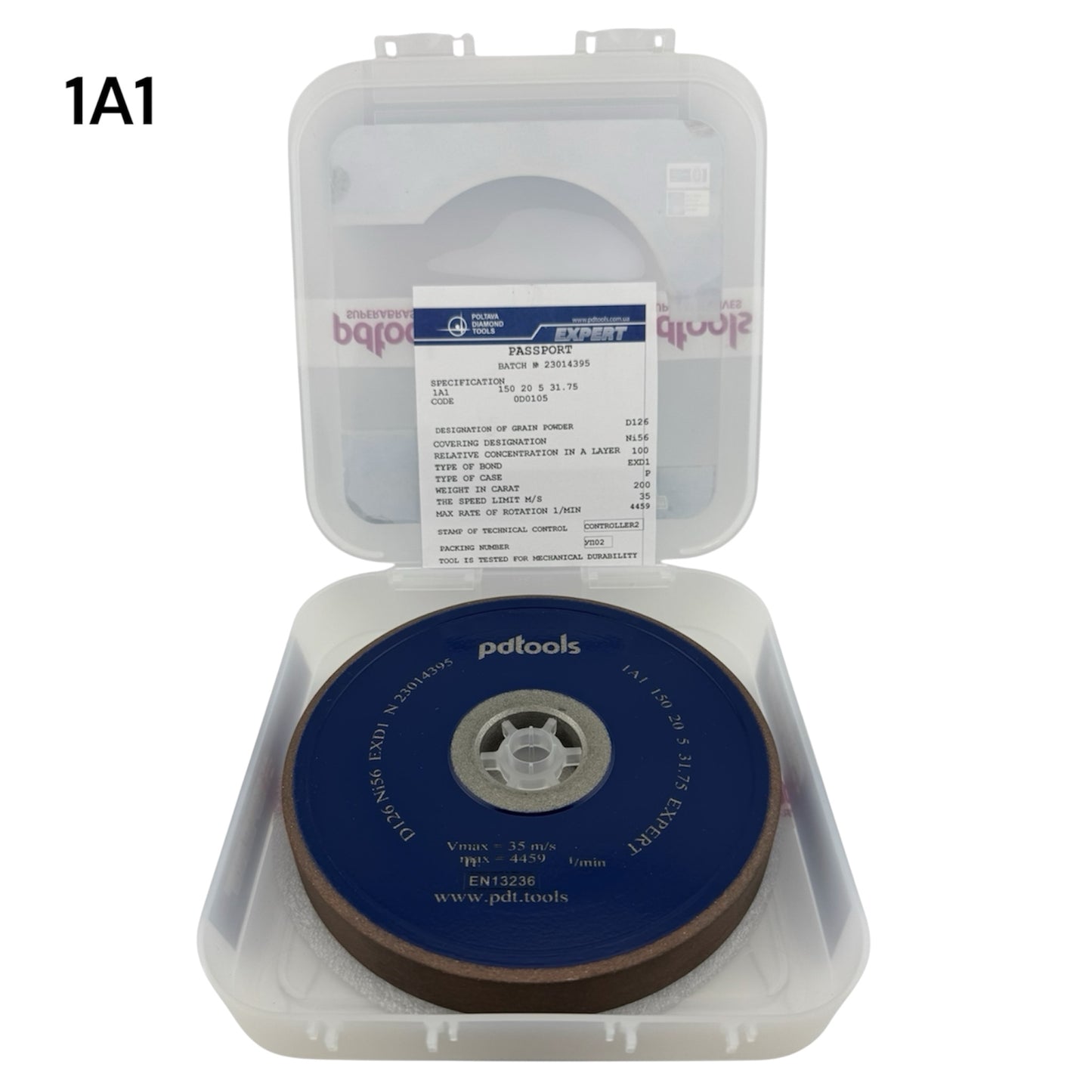 Diamond grinding wheel 1A1 150-20-5-31.75 140 Grit EXPERT EXD1
