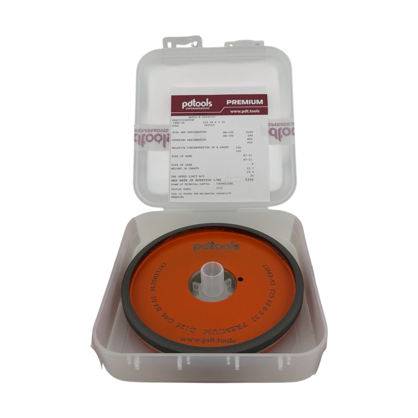 Diamond grinding wheel 12M2-45 125-18-6-5-32 D126/D46 PREMIUM B7-01