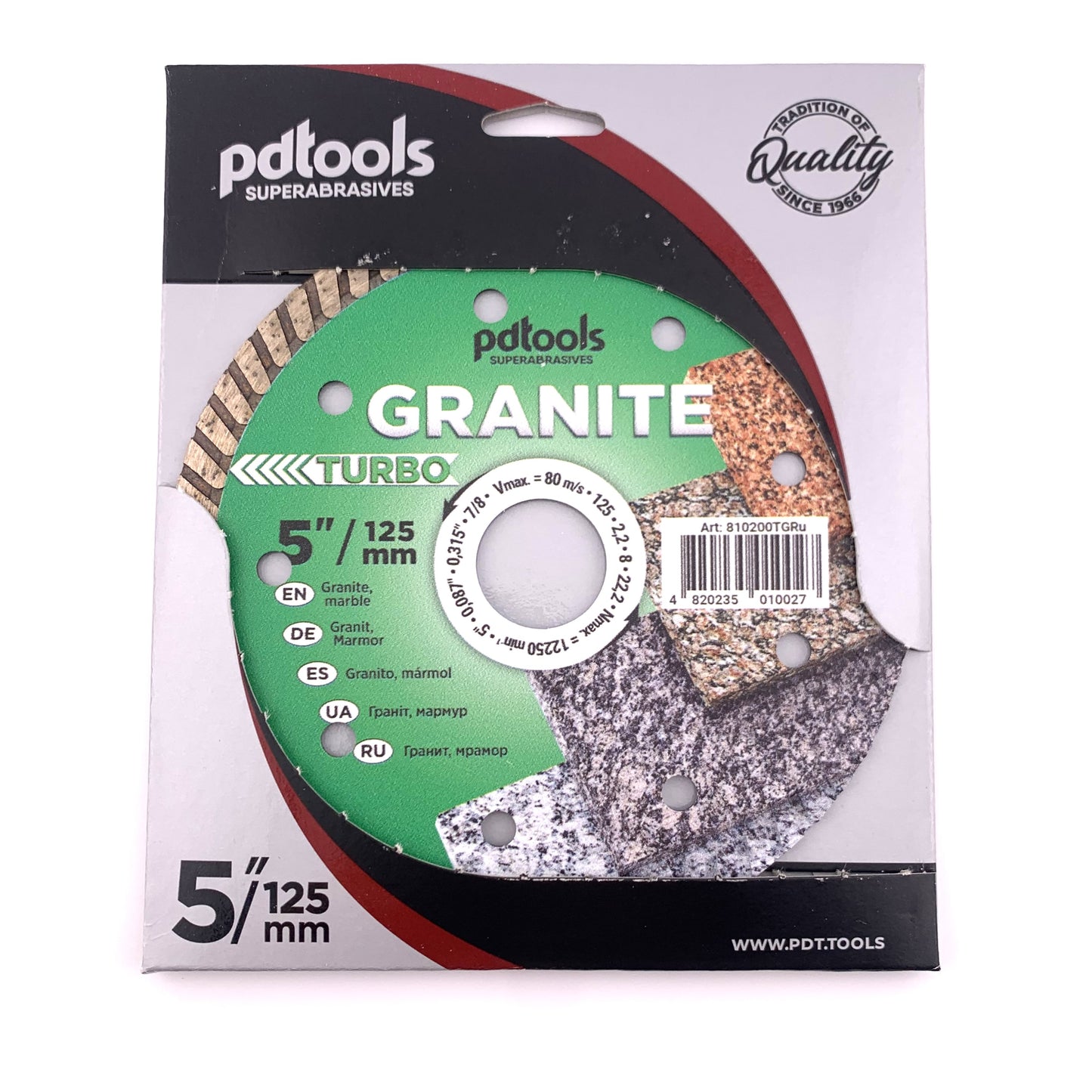Diamond cutting disc TURBO GRANITE 5''