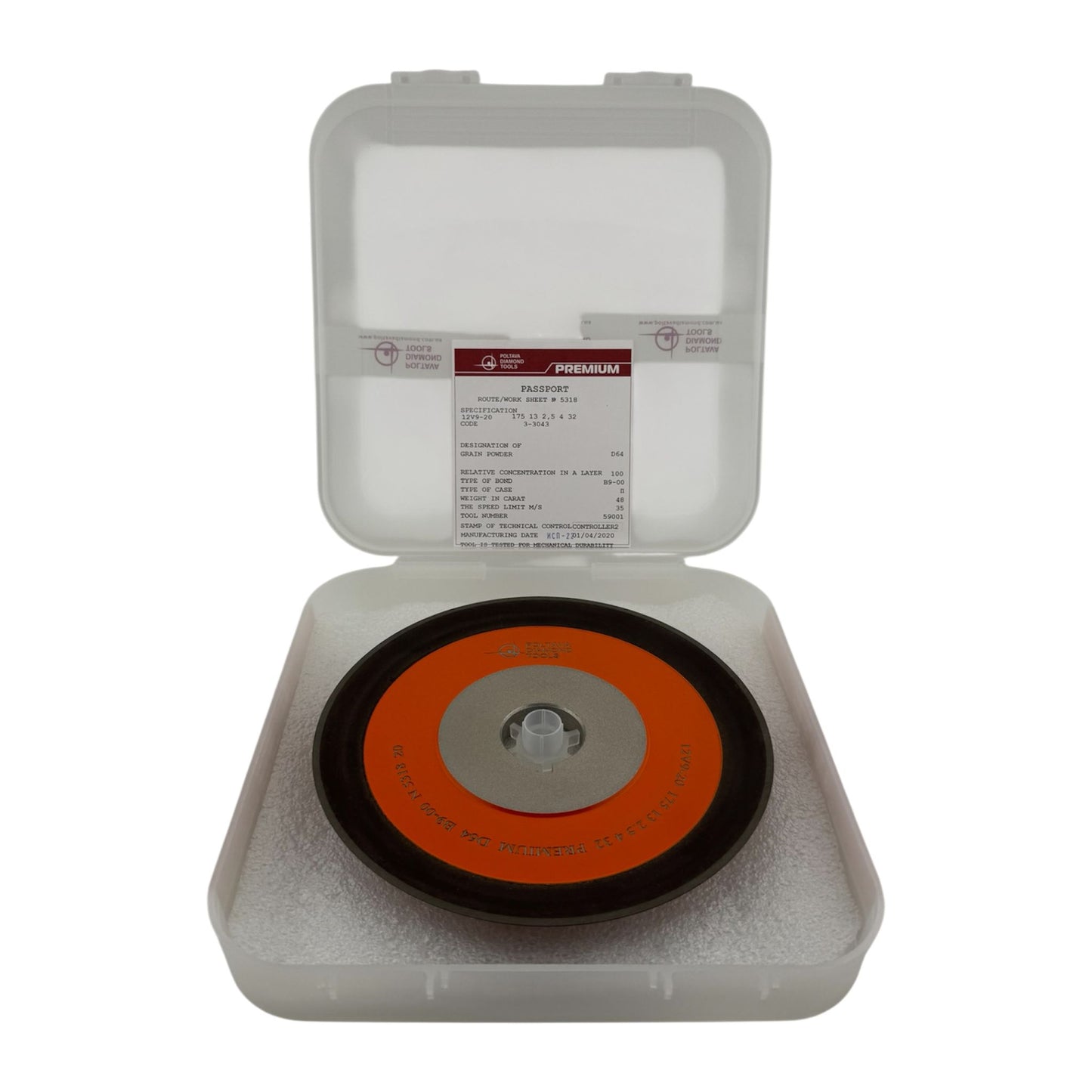 Diamond grinding wheel 12V9-20 175-13-2.5-4-32 D64 PREMIUM B9-00