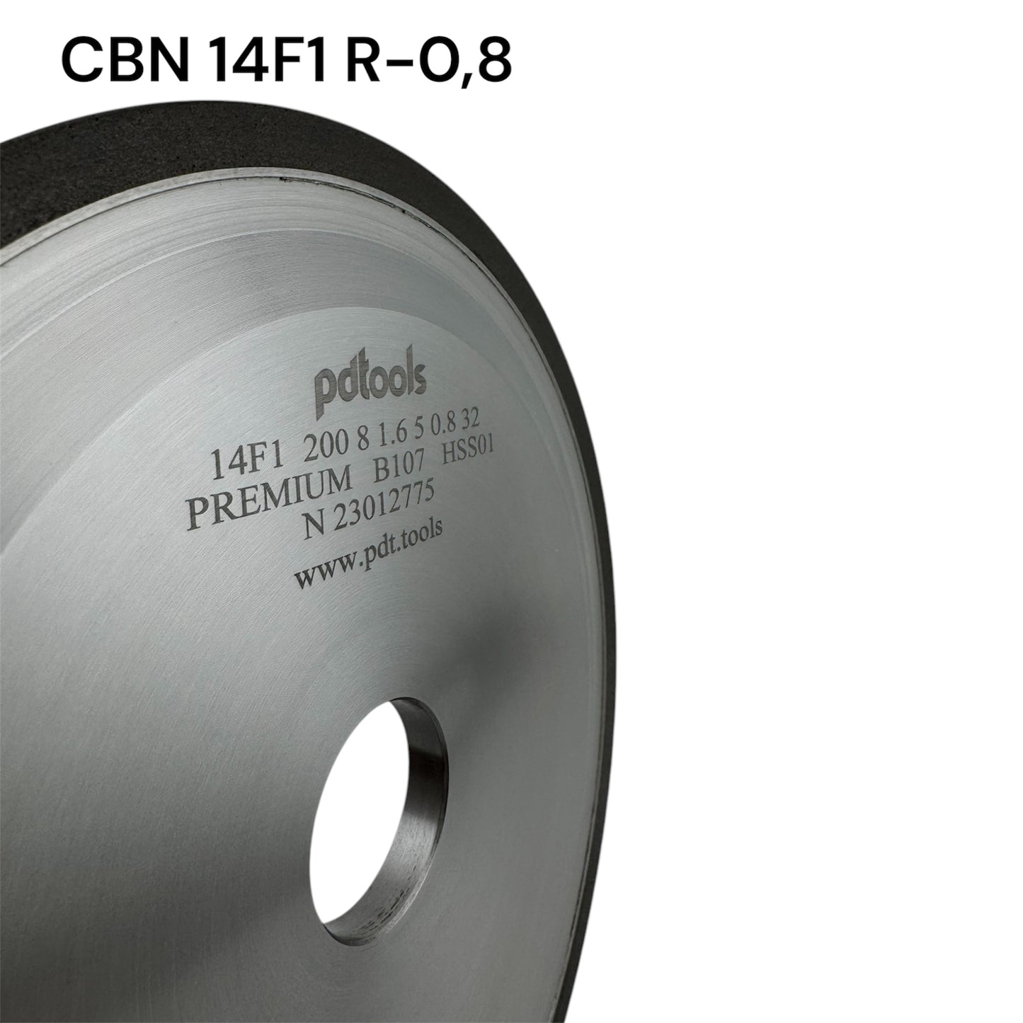 CBN grinding wheel 14F1 200 8 1.6 5 8 0.8 32 B107 PR for HSS circular saws