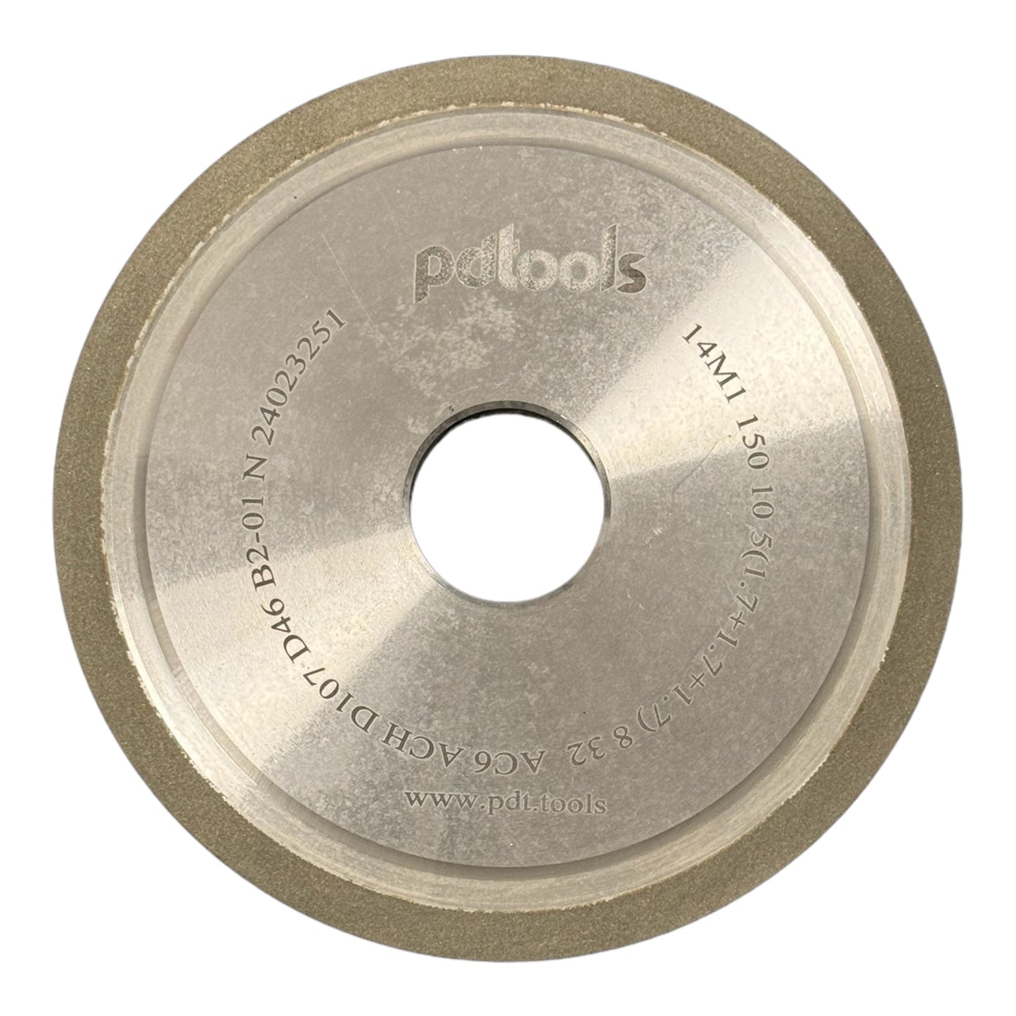 Diamond grinding wheel 14M1 150-10-5(1.7+1.7+1.7)-8-32 D107/D46/M20 C100 B2-01