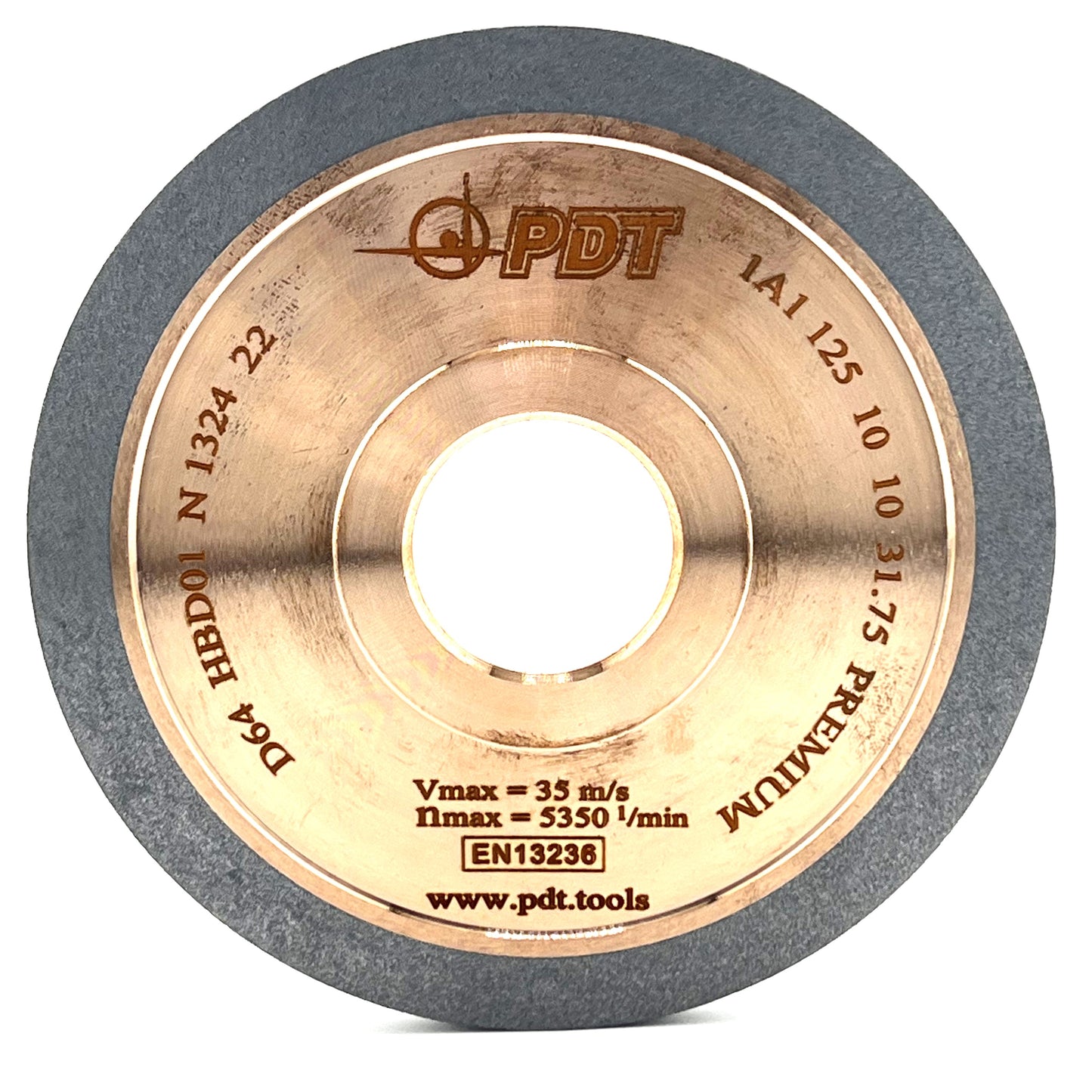 Diamond grinding wheel 1A1 125-10-10-31.75 D64 PREMIUM HBD01