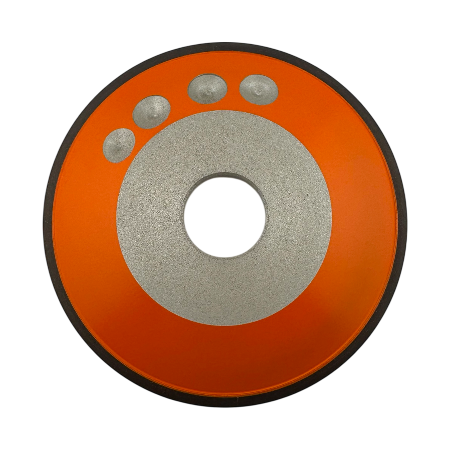 back view 6 inch diamond grinding wheel 12R4 dish type 200 grit 32mm arbor for carbide tools