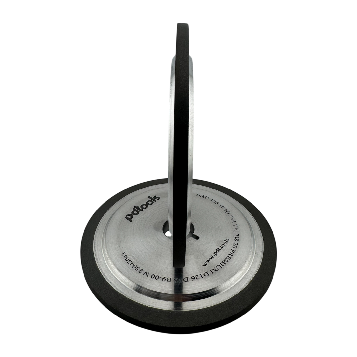 5 inch diamond grinding wheel 14M1 triple grit D126 D76 D46 premium with keyway side view on the other wheel