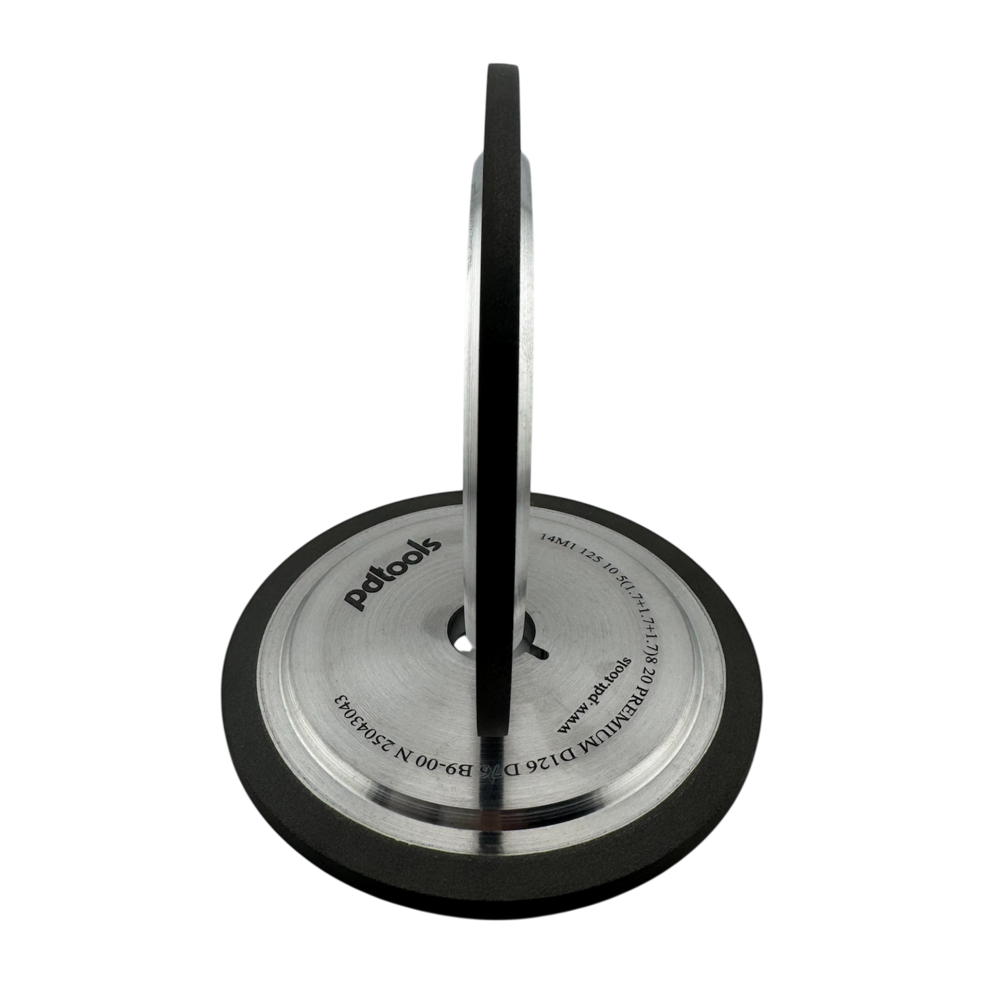 5 inch diamond grinding wheel 14M1 triple grit D126 D76 D46 premium with keyway side view on the other wheel