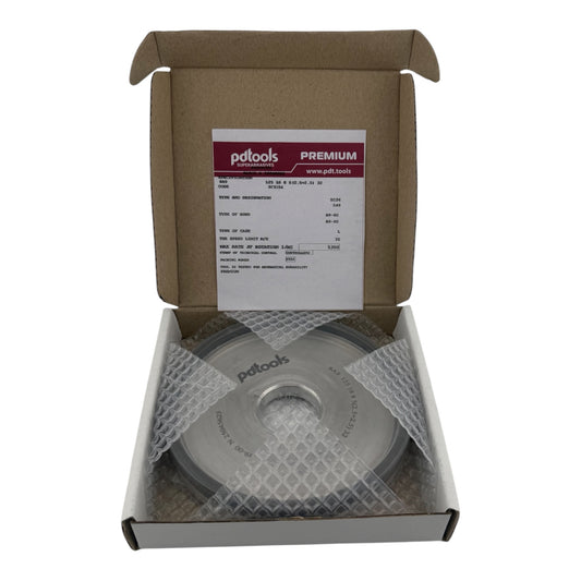 5" Diamond Grinding Wheel 6A9 140/400 Grit for Carbide Saw Blade Sharpening 32mm Bore — Packaging