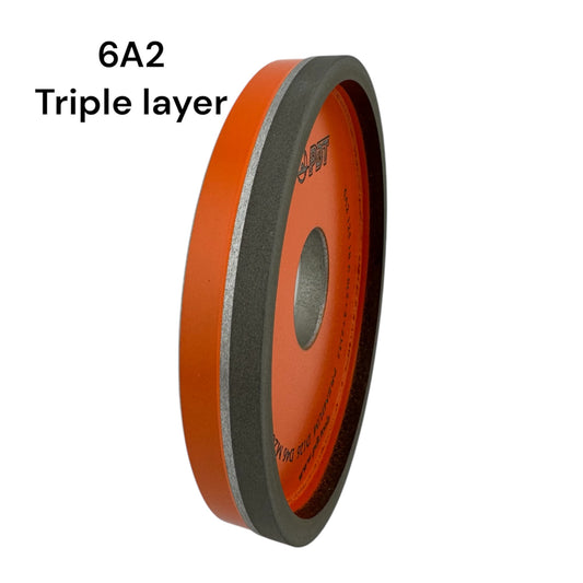 Diamond grinding wheel 6A2 125-6(2+2+2)-6-18-32 D126/D46/M20 PREMIUM B9-00