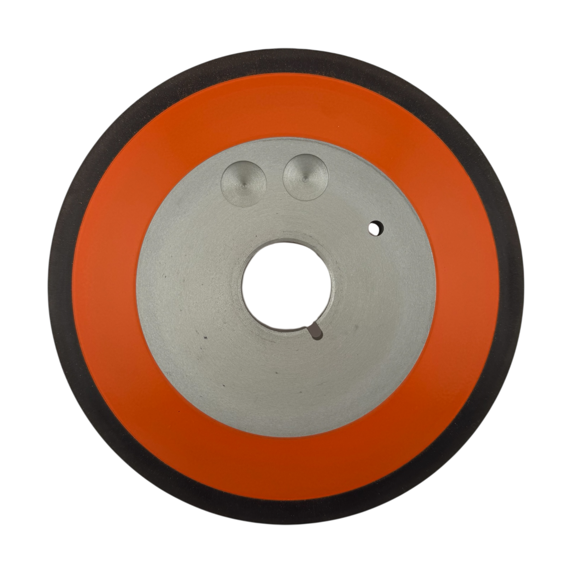 7 inch diamond grinding wheel 12V9-20 D46 400 grit premium with keyway back view