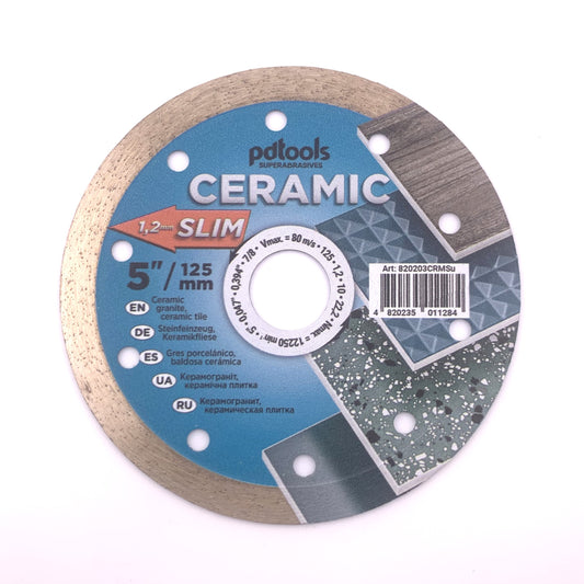 Diamond cutting disc CERAMICS SLIM 5''