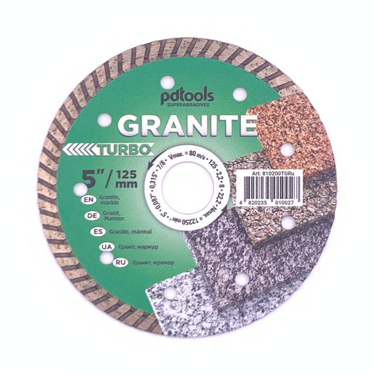 Diamond cutting disc TURBO GRANITE 5''