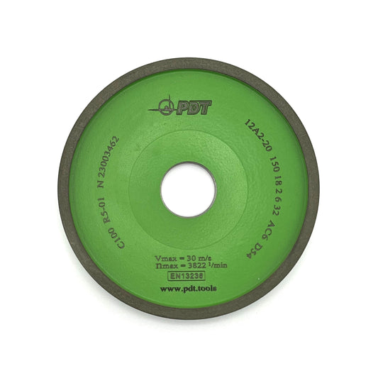 Diamond grinding wheel 12A2-20 150-18-2-6-32 D54 C100 R5-01