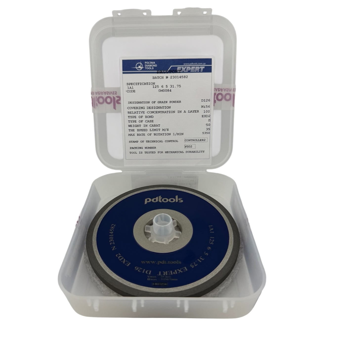 Diamond grinding wheel 1A1 125-6-5-31.75 EXPERT EXD2