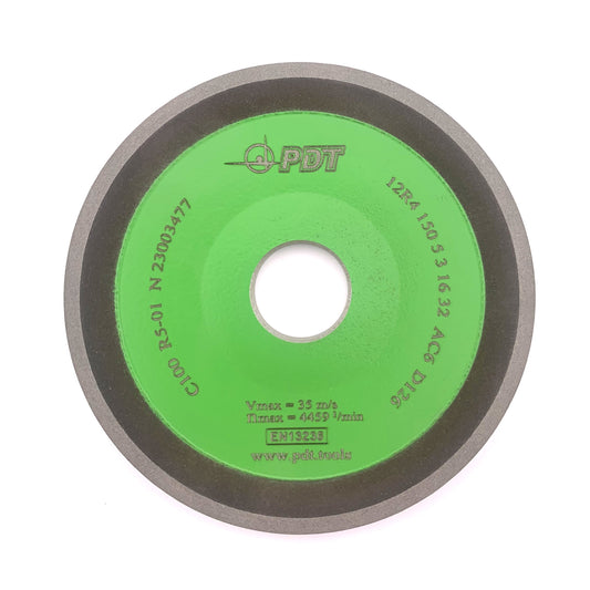 Diamond grinding wheel 12R4 150-5-3-16-32 D126 C100 R5-01