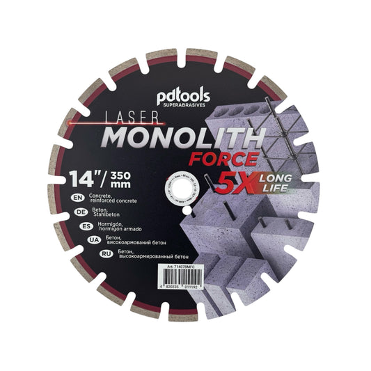 Diamond cutting disc MONOLITH FORCE 14''