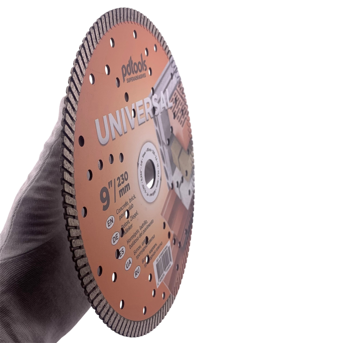 Diamond cutting disc TURBO UNIVERSAL 9''
