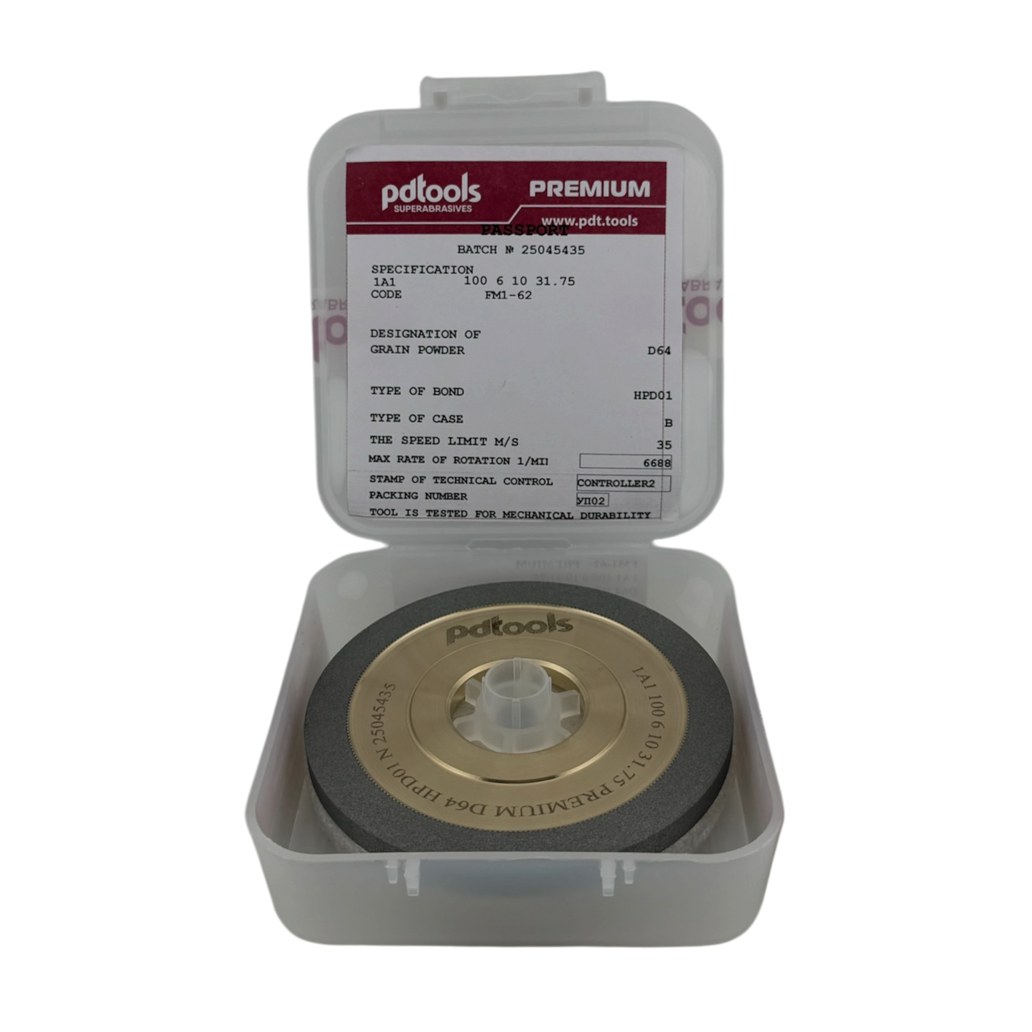 4" 1A1 Diamond Grinding Wheel 270 Grit | Hybrid Bond 1-1/4" Bore | Carbide End Mills & Drills
