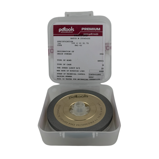 4" 1A1 Diamond Grinding Wheel 270 Grit | Hybrid Bond 1-1/4" Bore | Carbide End Mills & Drills