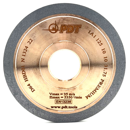 Diamond grinding wheel 1A1 125-10-10-31.75 D64 PREMIUM HBD01