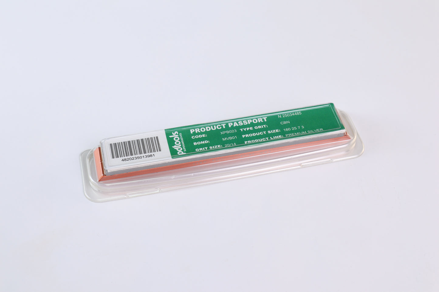 CBN Sharpening Stone 6x1" 1100 Grit MVB01 Premium Silver